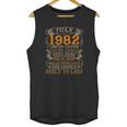 Vintage July 1982 40 Years Old 40Th Birthday Gifts Unisex Tank Top