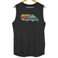 Vintage Washington State Retro Distressed Mountains Graphic Unisex Tank Top