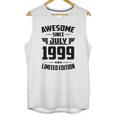 22Nd Birthday Gift 22 Years Old Awesome Since July 1999 Ver2 Unisex Tank Top