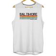 Baltimore Maryland Retro Vintage 80S Stripes Unisex Tank Top