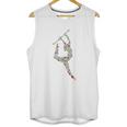 Baton Twirling Girl Silhouette Gift Twirler Gifts Unisex Tank Top