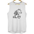 Calvin & Hobbes Comic Running Naked Unisex Tank Top