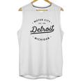 Classic Retro Vintage Detroit Michigan Motor City Unisex Tank Top