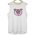 Funny Animal Piggy Face With Sunglasses For Pig Lovers Unisex Tank Top