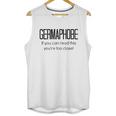 Germaphobe Flu Season Gift Social Distancing Unisex Tank Top