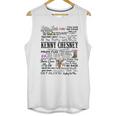 Kenny Chesney Lyrics Tshirt Raglan Music Lyrics Unisex Tank Top