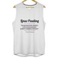 Linus Pauling Unisex Tank Top