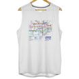 London Tourist Metro Underground Tube MapShirt British Unisex Tank Top