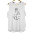 Mona Lisa One Line Drawing Unisex Tank Top