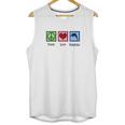 Peace Love Dolphins Unisex Tank Top