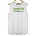 Psych Title Heather Ringer Unisex Tank Top