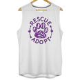 Rescue Adopt Animal Lover Love Cats Dogs Paws Print Lover Unisex Tank Top