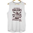 Ripple Junction Doctor Who Vote No To Daleks Adult Unisex Tank Top