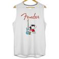 Snoopy Guitar Player Fender Unisex Tank Top