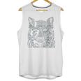 Tribal Wolf Design Unisex Tank Top