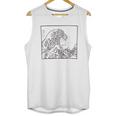 Casual Graphic Tsunami Unisex Tank Top