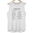 Versace China Shirt Hong Kong 1 Long Sleeve TshirtShirt Unisex Tank Top