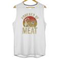 Vintage Powered By Meat Carnivore Woman Meat Eater Unisex Tank Top