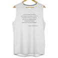 Writers On Writing Ernest Hemingway Test Of True Writing Unisex Tank Top