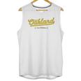 Yellow Vintage Retro Oakland California Bay Area Unisex Tank Top