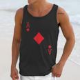 Ace Diamonds Poker Texas Hold Em Deck Cards Playing Costume Unisex Tank Top Gifts for Her