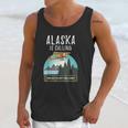 Alaska Mountain Retro Vintage Plane Bush Flying Unisex Tank Top Gifts for Her