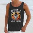 Buckle Up Buttercup You Just Flipped My Witch Switch Halloween Cat Unisex Tank Top Gifts for Her