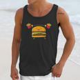 Burger Lifting Fries Funny Food Snatch Squat Barbell Weight Unisex Tank Top Gifts for Her