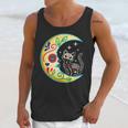 Cat & Moon Sugar Skull Dia De Los Muertos Day Of The Dead V2 Unisex Tank Top Gifts for Her