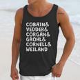 Cobain And Vedder And Corgan And Grohl And Cornell And Weiland Unisex Tank Top Gifts for Her