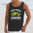 Coed Naked Camping Pitch A Tent And Rough It Cool Camping Unisex Tank Top Gifts for Her