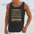 December 1974 45 Years Old 47Th Birthday Gifts Unisex Tank Top Gifts for Her