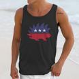 Distressed Libertarian Porcupine Party Unisex Tank Top Gifts for Her