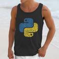 Distressed Python Logo For Engineers Unisex Tank Top Gifts for Her