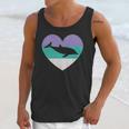 Dolphin Vintage Heart Unisex Tank Top Gifts for Her