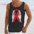 Drug Addiction Survivor Red Ribbon Recovery Unisex Tank Top Gifts for Her