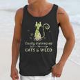 Easily Distracted By Cats And Weed Unisex Tank Top Gifts for Her