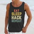 Eat Sleep Hack Hacker Hacking Funny Gift Vintage Unisex Tank Top Gifts for Her