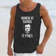 Funny Edgar Allan Poe Literary Goth When It Rains Unisex Tank Top Gifts for Her