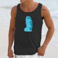 Hawaiian Luau Blue Moai Easter Island Tiki Unisex Tank Top Gifts for Her