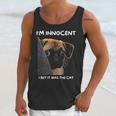 Im Innocent I Bet It Was The Cat Funny Guilty Cute Pug Unisex Tank Top Gifts for Her