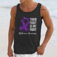 Their Fight Is My Fight Purple Ribbon Alzheimer Unisex Tank Top Gifts for Her