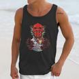 Japanese Red Samurai Oni Ogre Kanagawa Wave Demon Unisex Tank Top Gifts for Her