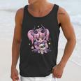 Kawaii Pastel Goth Cute Creepy Girl Skull Demon Evil Girl Unisex Tank Top Gifts for Her