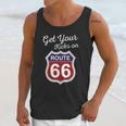 Get Your Kicks Route 66 Distressed &S Unisex Tank Top Gifts for Her