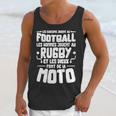 Les Garcons Jouent Au Football Les Hommes Jouent Au Rugby Es Les Dieux Font De La Moto Unisex Tank Top Gifts for Her