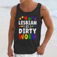 Lesbian Is Not A Dirty Word Gbtq Sexual Diversity Pride Funny Gift Graphic Design Printed Casual Daily Basic Unisex Tank Top Gifts for Her