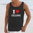 I Love Celine Love Heart Valentines Day Gift Unisex Tank Top Gifts for Her