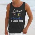 Lured To Canadian Waters Fishing Fisherman Unisex Tank Top Gifts for Her