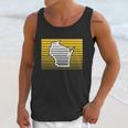 Milwaukee Wisconsin Retro Gradient Stripes Unisex Tank Top Gifts for Her